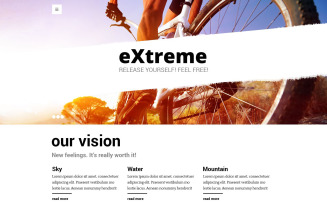 Extreme Sports Free Responsive Website Template