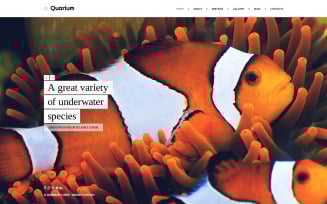 Free Aquarium Fish Website Template