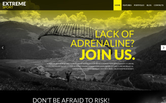 Free Extreme Sports Responsive Website Design
