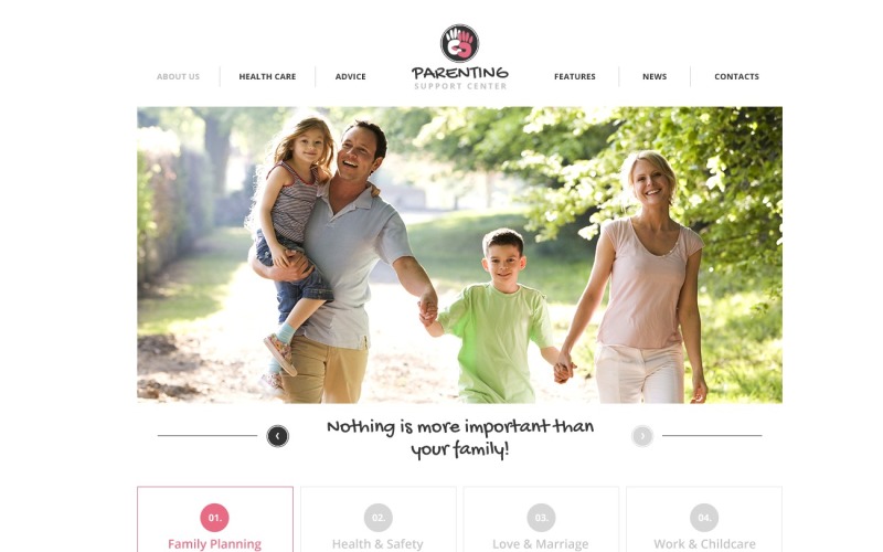 Free Family Responsive Website Template