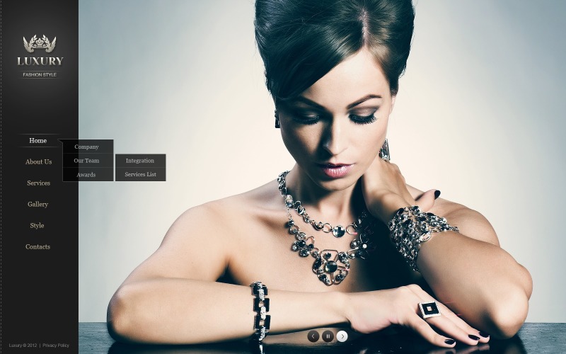 Free Fashion Website Theme Website Template