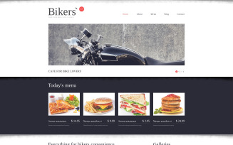 Free Fast Food Restaurant Responsive Website Template