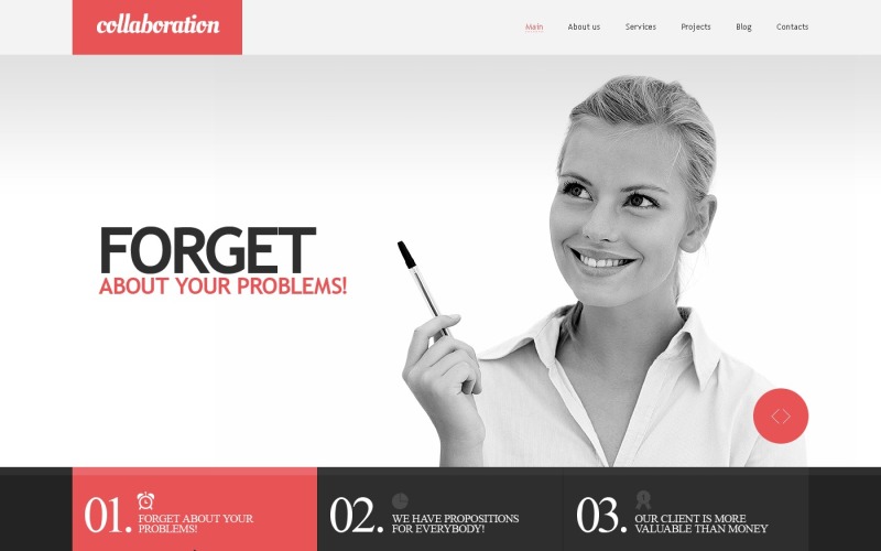 Free Financial Advisor Responsive Website Theme Website Template