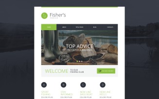 Free Fishing Responsive Website Template