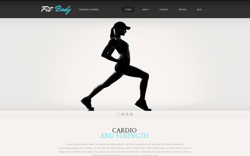 Free Fitness Responsive Website Theme Website Template