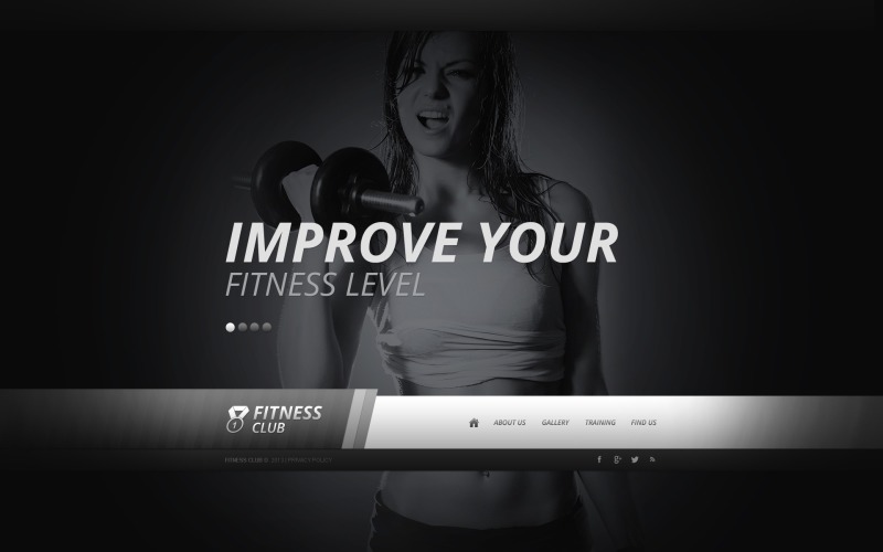 Free Fitness Website Design Website Template