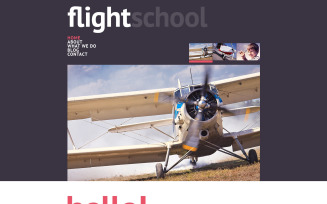 Free Flight School Responsive Website Template