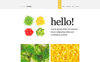 Free Frozen Food Responsive Website Theme