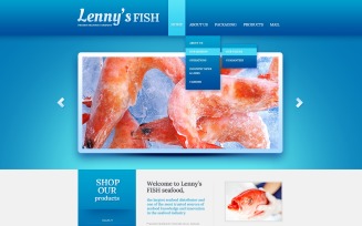 Free Frozen Food Website Theme