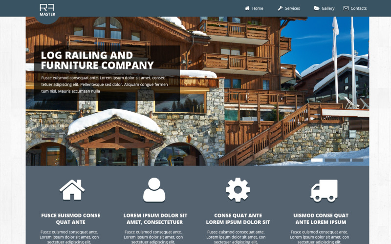 Free Furniture Responsive Website Template