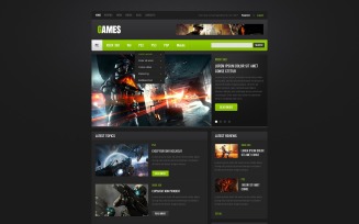 Free Game Portal Website Theme