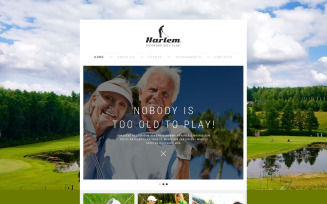 Free Golfing for All Ages Website Template
