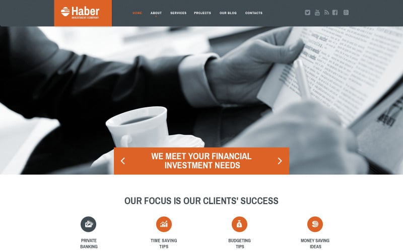 Free Haber Website Template