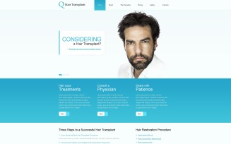 Free Hair Clinic Responsive Website Template