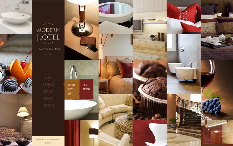 Free Hotel Website Design Website Template