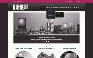 Free industrial Ecology Responsive Website Template