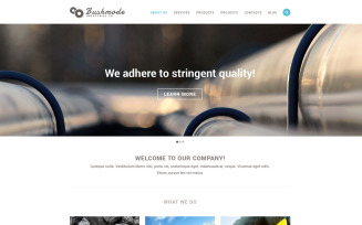 Free Industrial Responsive Website Template