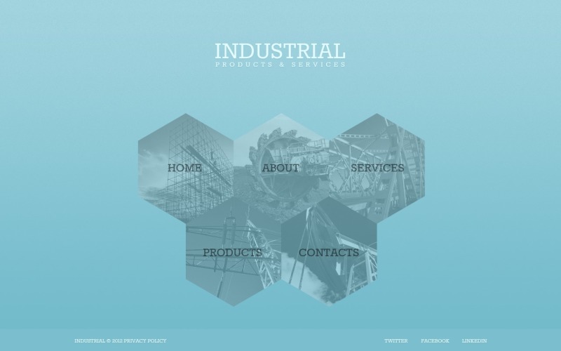 Free Industrial Website Theme Website Template