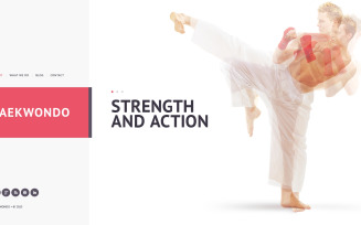 Free Martial Arts Website Design Template