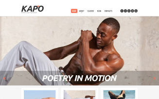 Free Martial Arts Website Template