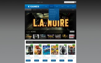 Free Video Game Portal Website Design