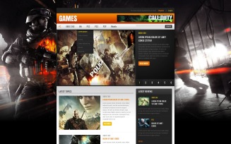 Game Portal Website Free Template