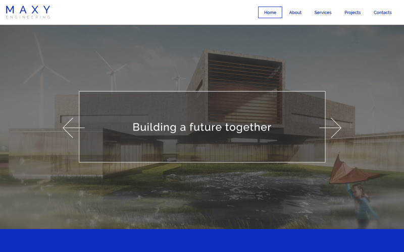 Free Maxy Website Template