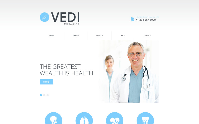 Free Medical Website Theme Website Template