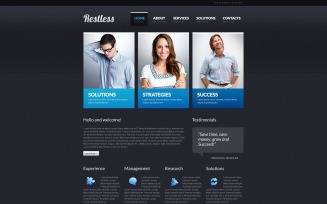 Free Merchant Responsive Website Template