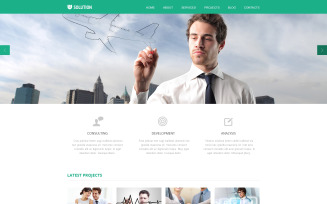 Free Merchant Services Website Design Template