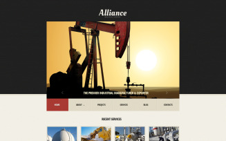 Free Mining Company Website Template