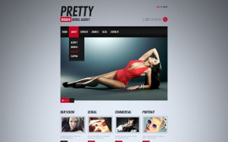 Free Model Agency Website Template