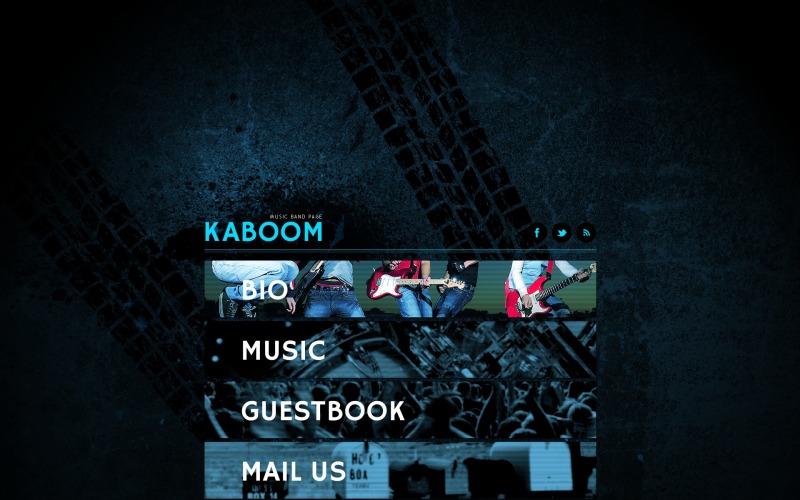 Free Music Band Website Theme Website Template