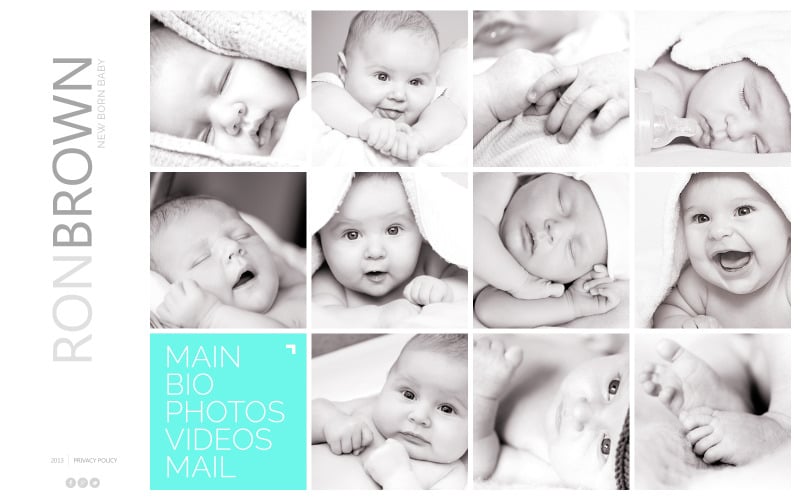 Free Newborn Website Template