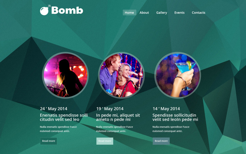Free Night Club Responsive Website Template