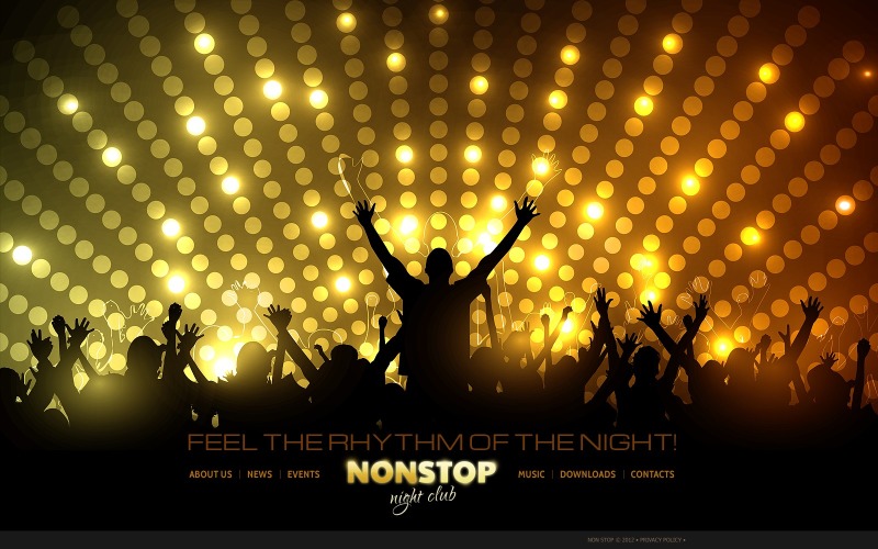 Free Night Club Website Template Design