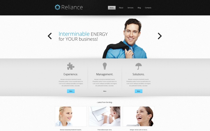Free Outsourcing Company Responsive Website Theme Website Template