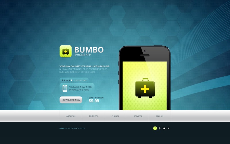 Free Software Company Website Template