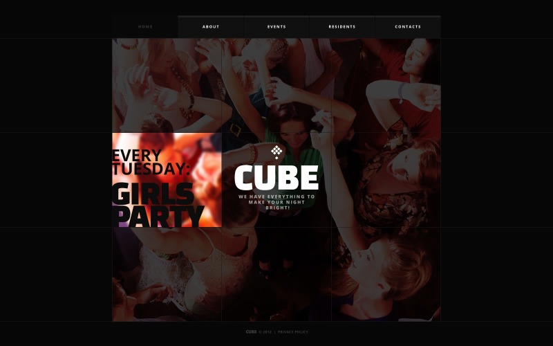 Night Club Free Website Template