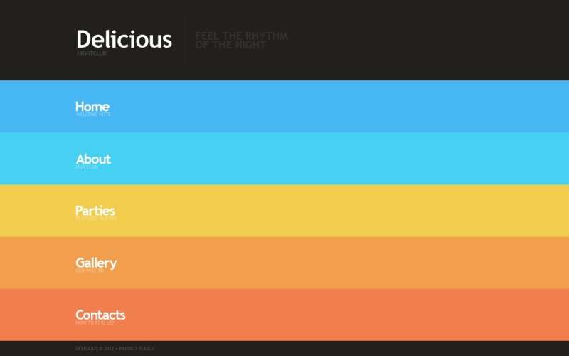 Night Club Website Free Template Website Template