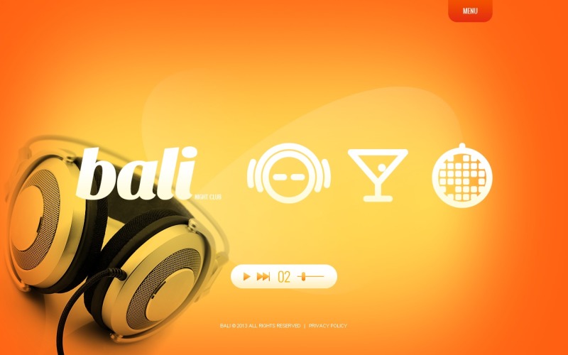 Night Club Website Template for Free