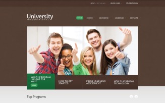 Free Institute Website Template
