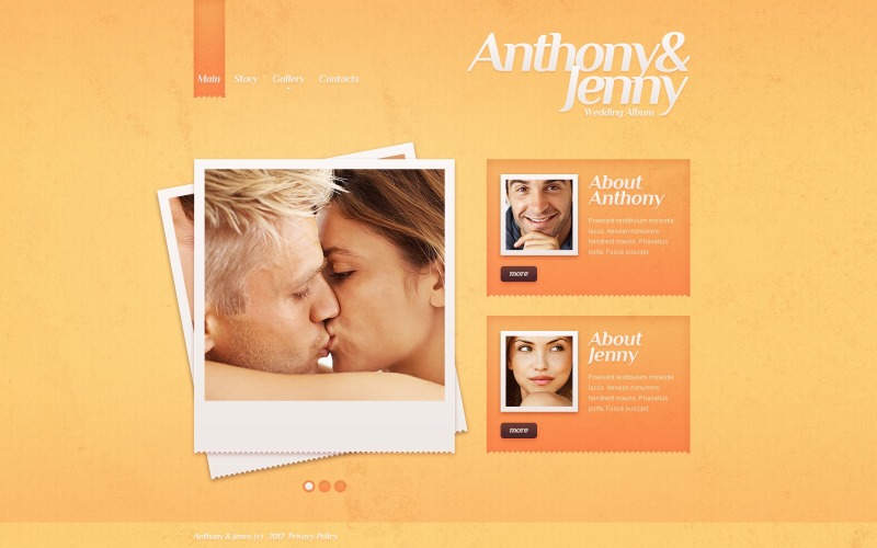 Free Wedding Album Website Design Template Website Template