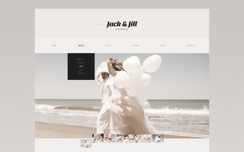 Free Wedding Album Website Theme Website Template