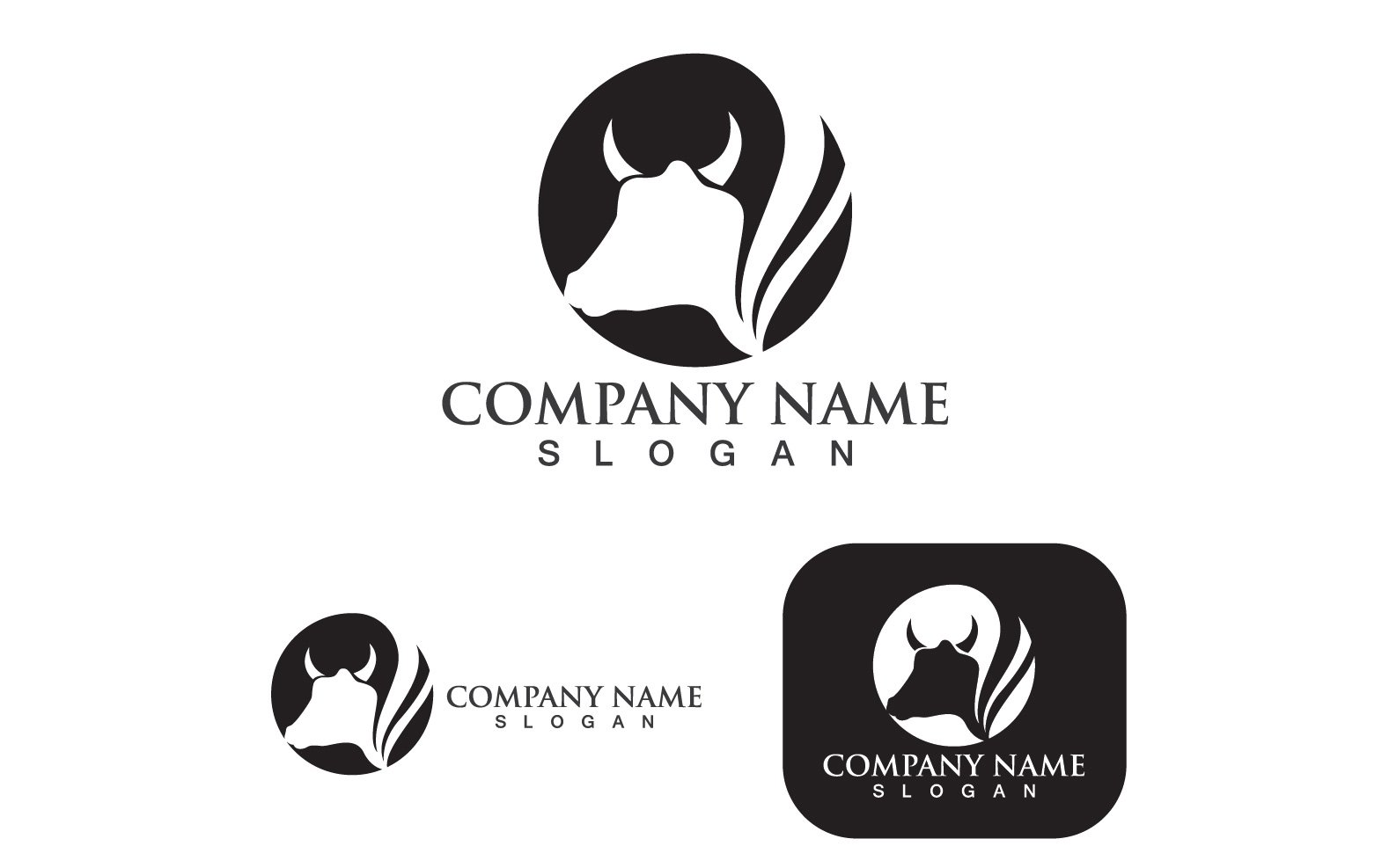 Kit Graphique #248747 Animal Vache Divers Modles Web - Logo template Preview