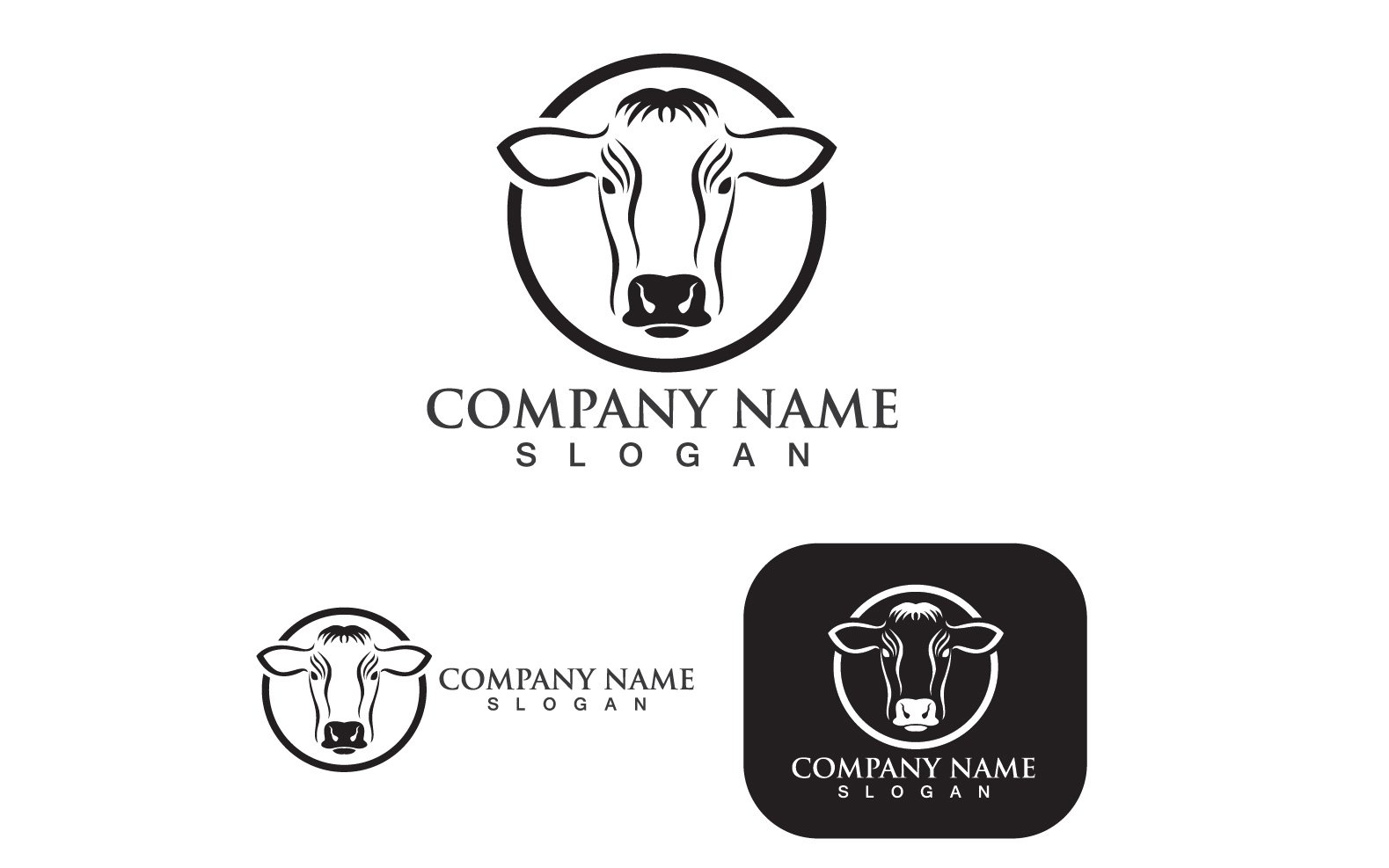 Template #248748 Cow Vector Webdesign Template - Logo template Preview