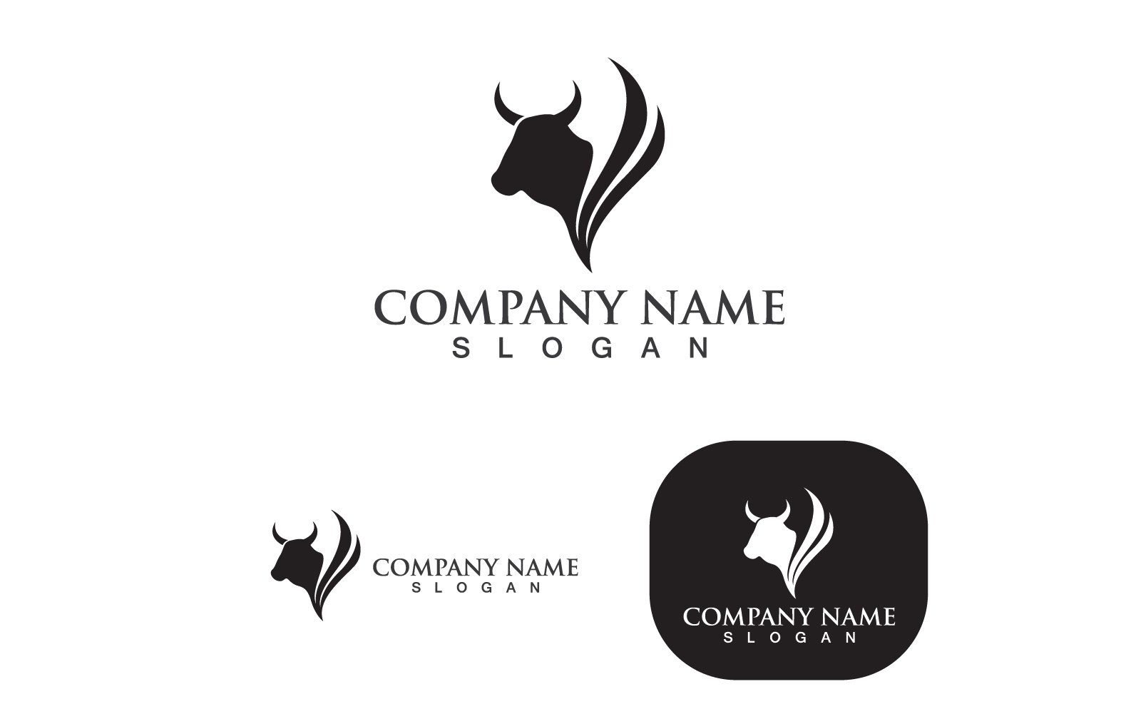 Template #248754 Cow Vector Webdesign Template - Logo template Preview