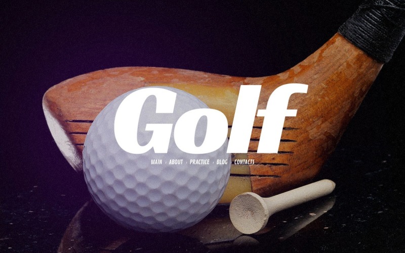 Free Golf Sport Website Theme Website Template