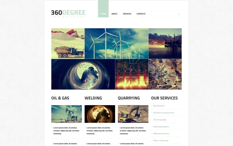 Free Welding Responsive Website Template