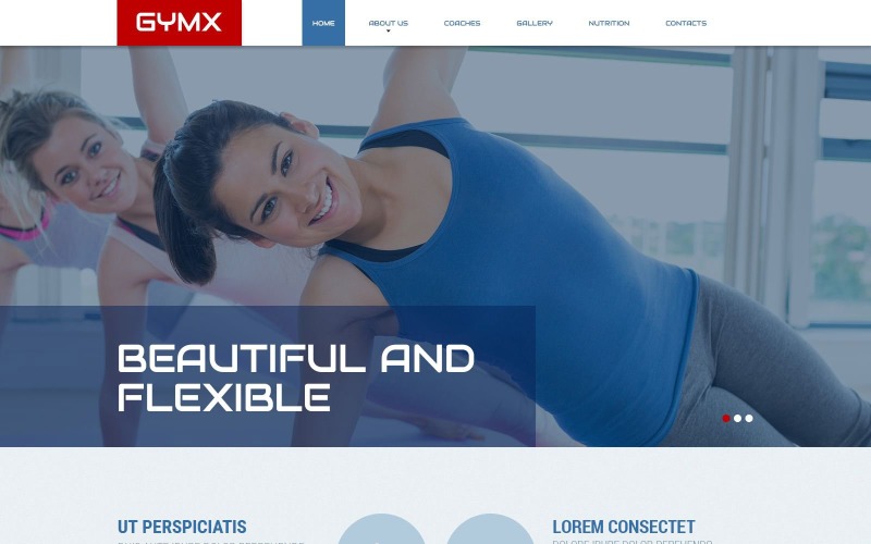 Free Womens Fitness Club Website Template